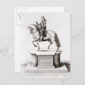 Carte Postale La statue du roi Charles à Charing Cross (Devant / Derrière)