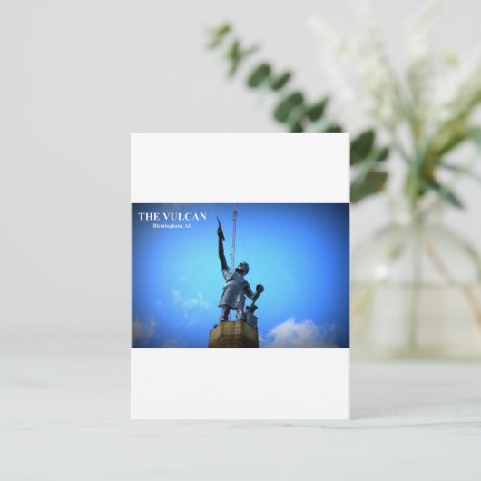 CARTE POSTALE LA STATUE VULCAN (Debout devant)