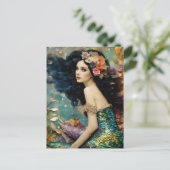 Carte Postale La superbe mosaïque de sirène (Debout devant)