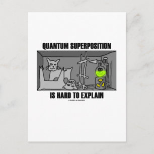 Carte Postale La Superposition Quantum Est Difficile À Expliquer