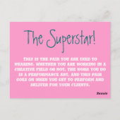 Carte Postale La Superstar BGBOP. (Dos)