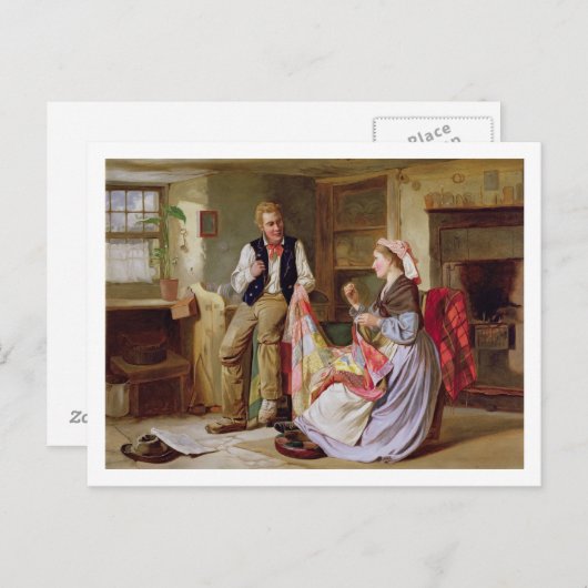 Carte Postale La surface composée en Patchwork (Devant / Derrière)