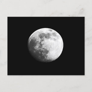 Carte Postale La surface de la lune avec des cratères