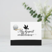 Carte Postale La sympathie du golf désolé pour votre perte condo (Debout devant)