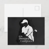Carte Postale La sympathie du golf désolé pour votre perte condo (Devant / Derrière)