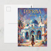 Carte Postale La synagogue El Ghriba Tunisie (Devant / Derrière)