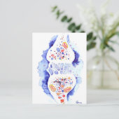 Carte Postale La synapse et le nerf impulse toile d'impression d (Debout devant)