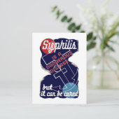 Carte Postale La syphilis est une maladie dangereuse (Debout devant)