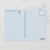 Carte Postale La Table du Seigneur (Dos)