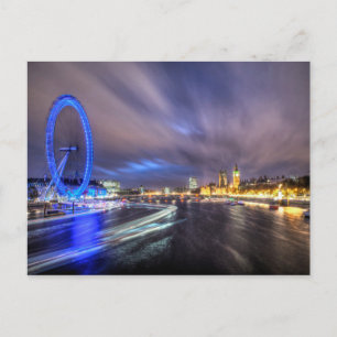 Carte Postale La Tamise nocturne