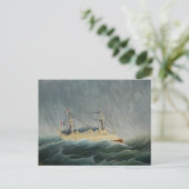 Carte Postale La tempête a jeté le navire (Debout devant)