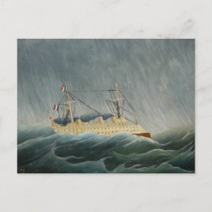 Carte Postale La tempête a jeté le navire