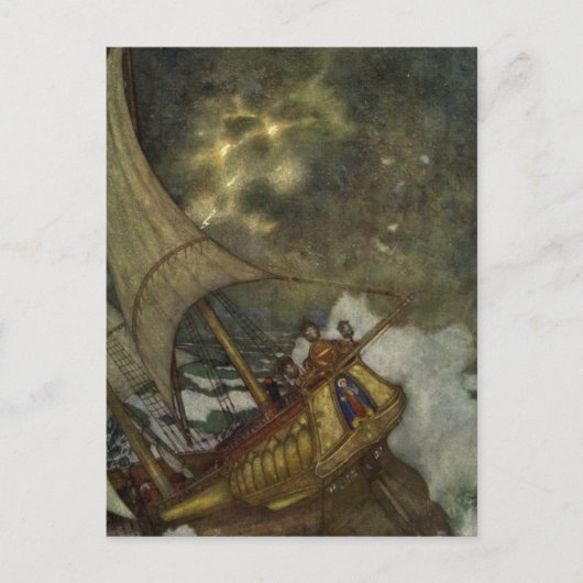 Carte Postale La tempête de Dulac (Devant)