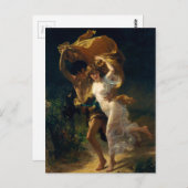 Carte Postale La tempête de Pierre Auguste Cot (1880) (Devant / Derrière)