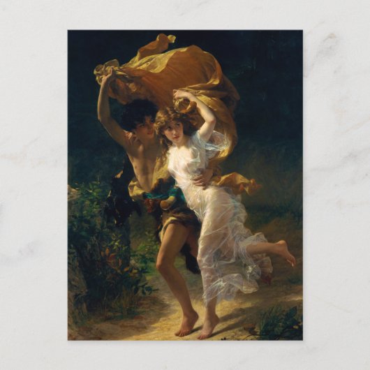 Carte Postale La tempête de Pierre Auguste Cot (1880) (Devant)