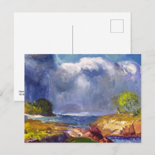 Carte Postale La tempête imminente | George Bellows | (Devant / Derrière)