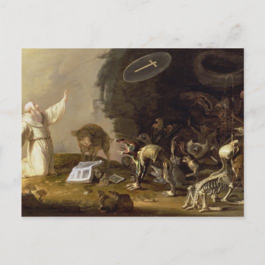Carte Postale La tentation de St. Anthony (panneau) (Devant)