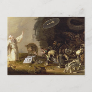 Carte Postale La tentation de St. Anthony (panneau)