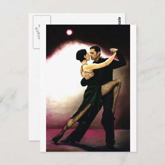 Carte Postale La tentation du tango (Devant / Derrière)
