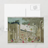 Carte Postale La tentative d'assassinat de Napoléon Bonaparte (Devant / Derrière)