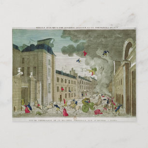 Carte Postale La tentative d'assassinat de Napoléon Bonaparte