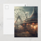 Carte Postale La tente carnavalesque dystopique abandonnée (Devant / Derrière)