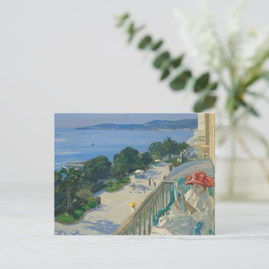 Carte Postale La Terrasse, Cap d'Ail | Sir John Lavery (Debout devant)