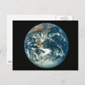 Carte Postale La terre comme vu de la lune (Devant / Derrière)