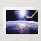 Carte Postale La terre comme vu de la station spatiale (Devant / Derrière)