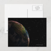 Carte Postale La Terre dans l'ombre dans l'espace (Devant / Derrière)