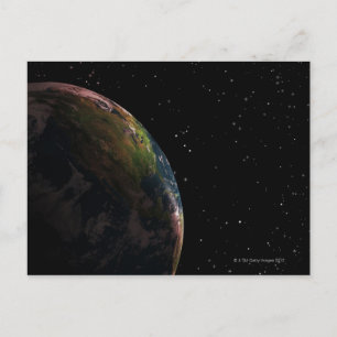 Carte Postale La Terre dans l'ombre dans l'espace