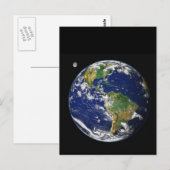 Carte Postale La terre de l'espace (Devant / Derrière)