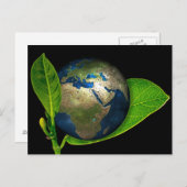 CARTE POSTALE LA TERRE EST NÉE (Devant / Derrière)