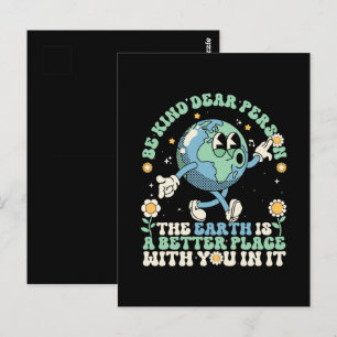 Carte Postale La Terre est un endroit meilleur avec vous dedans