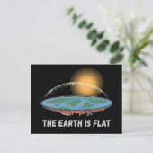 Carte Postale La Terre Est Une Théorie Humoristique Plate (Debout devant)