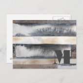 Carte Postale La terre et fumée I du monogramme | (Devant / Derrière)