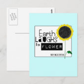 Carte Postale La Terre rit dans la Fleur (Devant / Derrière)