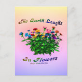 Carte Postale La Terre rit dans les fleurs Inspirant (Devant)