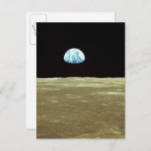 Carte Postale La Terre se lève sur la Lune (Devant / Derrière)