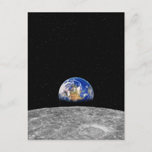 Carte Postale La Terre se lève sur la Lune (Devant)