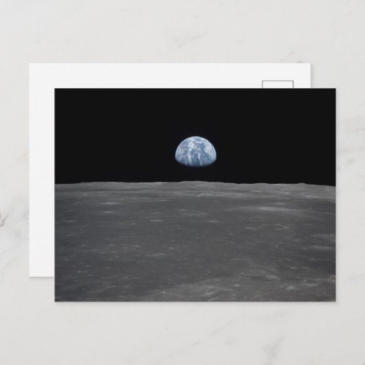 Carte Postale La Terre vue de la Lune (Devant / Derrière)