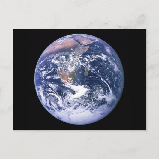 Carte Postale La Terre vue depuis Apollo 17 alias Le Marbre Bleu (Devant)