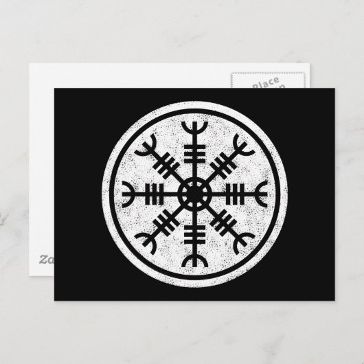 Carte Postale La Tête Des Vikings D'Awe (Devant / Derrière)