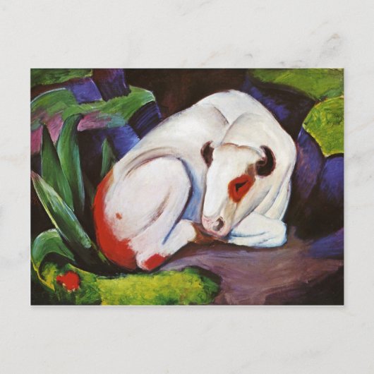 Carte Postale La Tête (La Taureau) par Franz Marc (Devant)