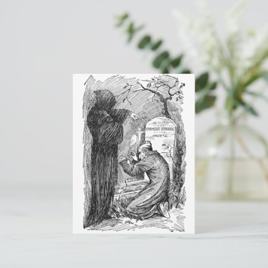 Carte Postale La tombe de Scrooge (Debout devant)