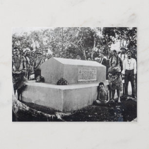 Carte Postale La Tombe de Tusitala