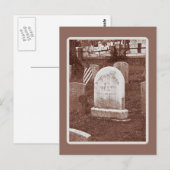 Carte Postale La tombe de Washington Irving (Devant / Derrière)