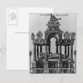 Carte Postale La Tombe d'Elizabeth I, 1620 (Devant / Derrière)