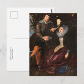 Carte Postale La tonnelle de chèvrefeuille par Pierre Paul Ruben (Devant / Derrière)