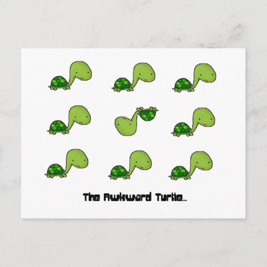 Carte Postale La tortue agitée (Devant)